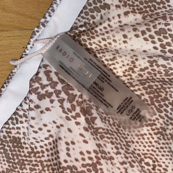 NWT Radio Fiji Bali Swim Snake Print Bikini Bottoms Women size Large - Picture 3 of 6